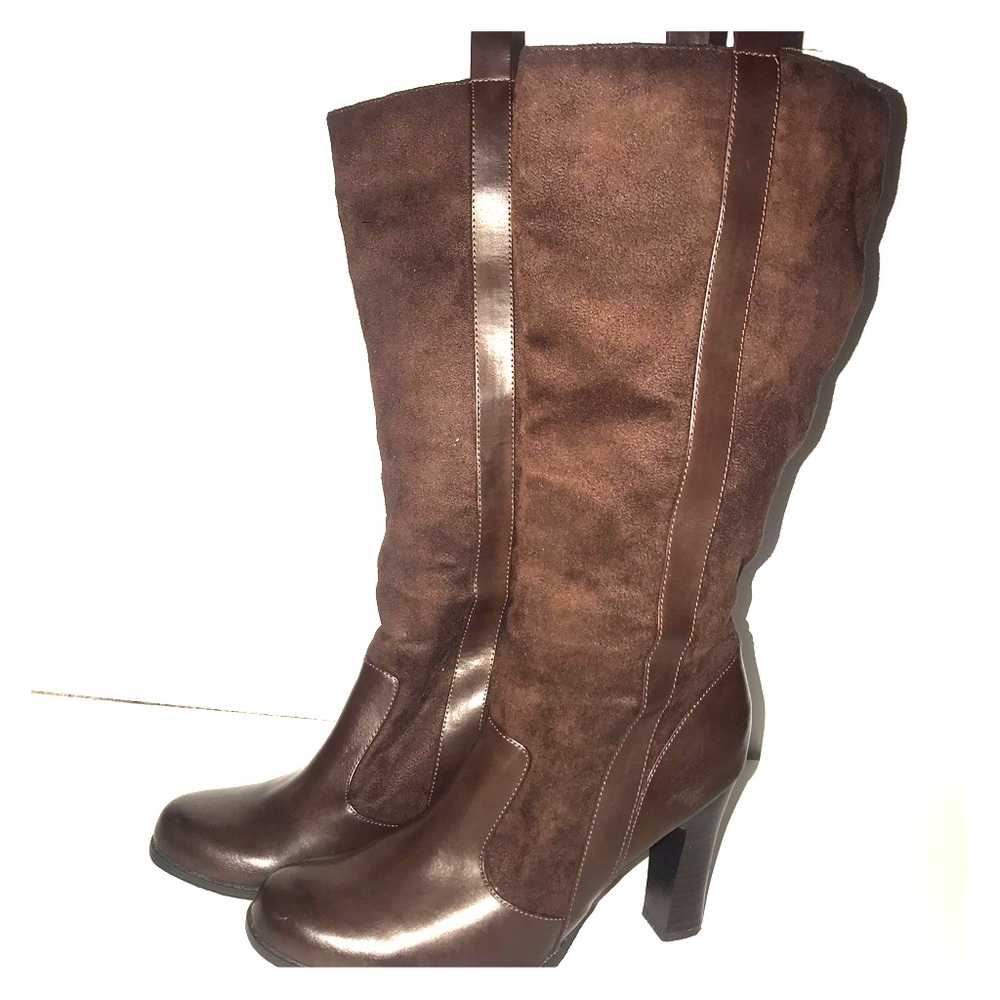 Chocolate High Heeled Boot